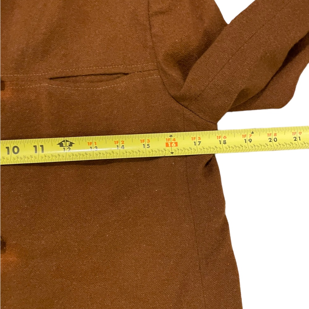 Vintage Christian Dior Coffee Brown Cardigan Jacket Womens Size 10 - Picture 6 of 7